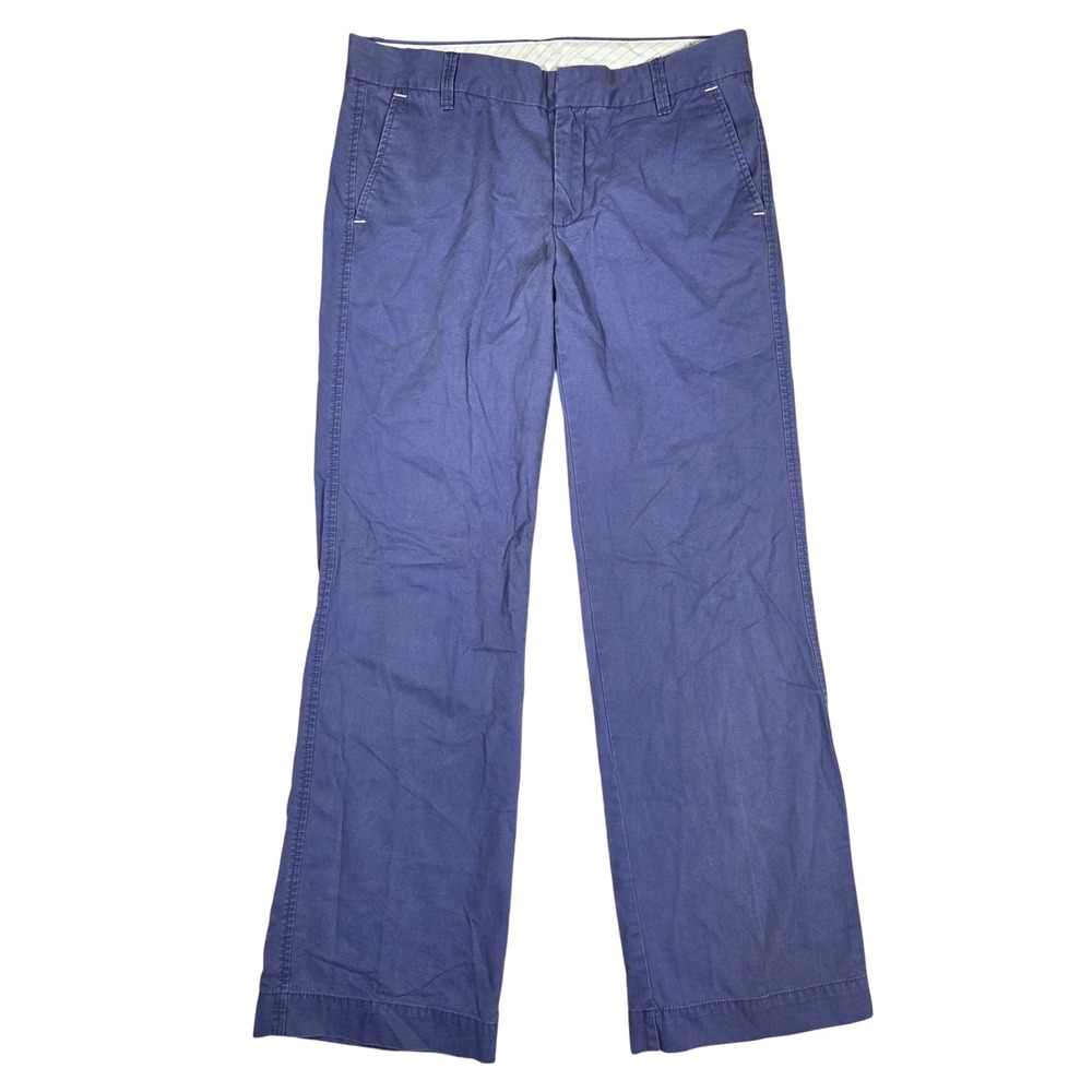 Gap Womens Blue 100% Cotton Straight Leg Chino Pants Size 8 Reg RN 54023